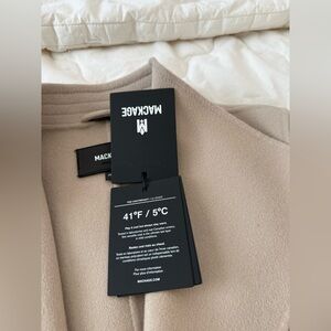 Mackage Pea Coat in Light Taupe-Beige